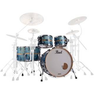 Pearl MCT925XUP/C825 Masters Maple Complete Ocean Blue Stripe 5d.Shell set
