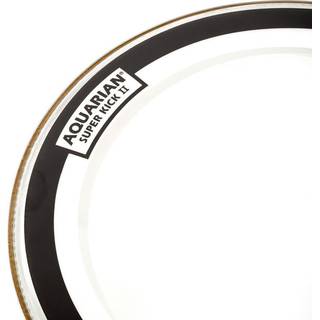 Aquarian 24 inch Super kick II clear bassdrumvel