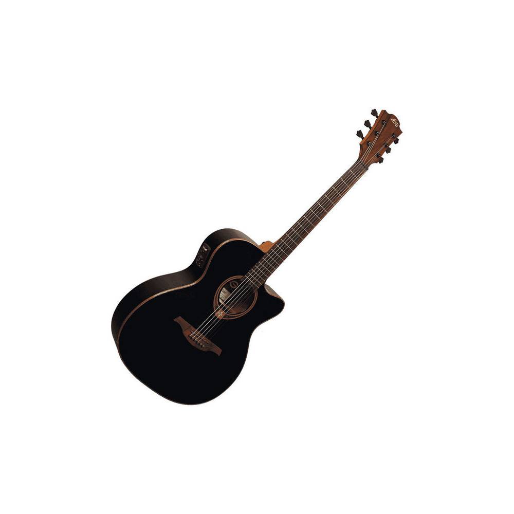 LAG Guitars Tramontane T118ACE-BLK Black elektrisch-akoestische westerngitaar