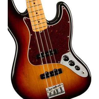 Fender American Professional II Jazz Bass 3-Tone Sunburst MN elektrische basgitaar met koffer