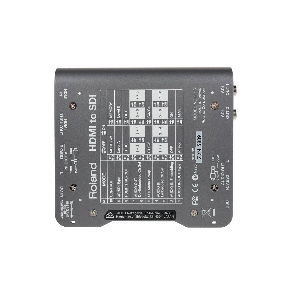 Roland VC-1HS videoconverter HDMI naar SDI