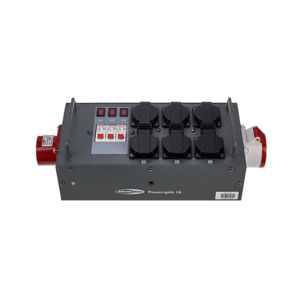 Showtec Split Power 16A krachtstroomverdeler