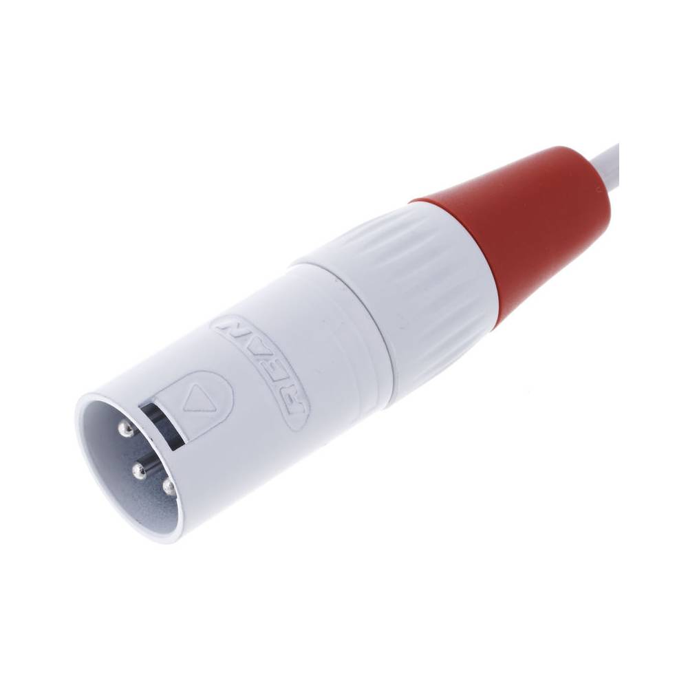 Cordial CFU6MC-SNOW Intro verloopkabel 2x XLR male - 2x RCA male 6m wit