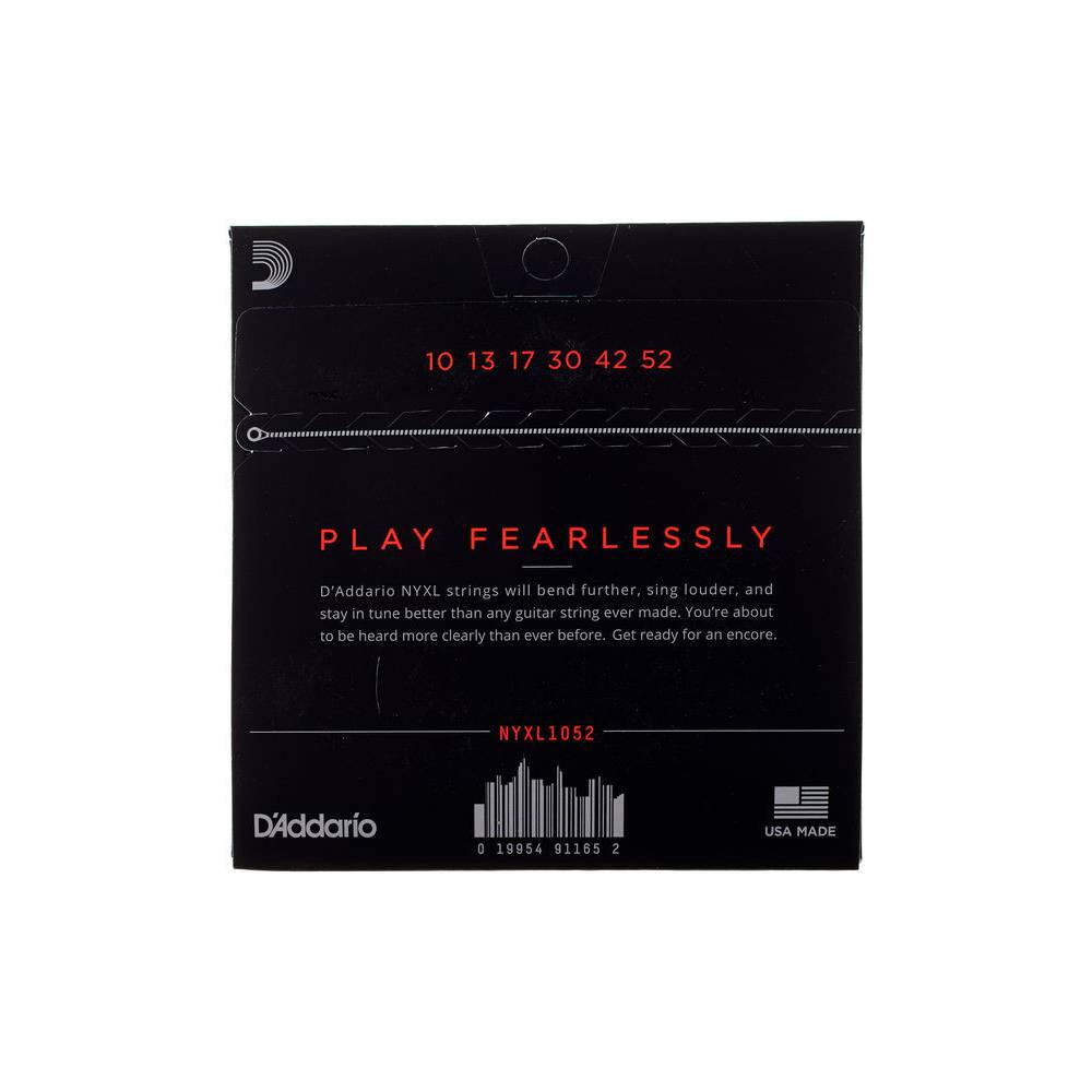 Daddario NYXL1052 Nickel Wound Light Top / Heavy Bottom 10-52