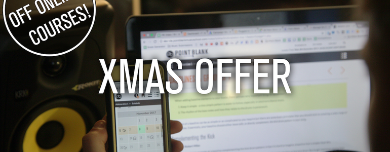  Xmas Offer: Save Up To £4,500 / $6000 on Online Courses at point Blank Music School