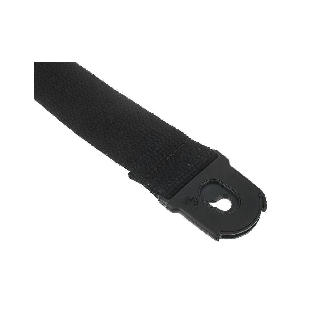 D'Addario 50CTPL00 gitaarband Planet Lock katoen zwart