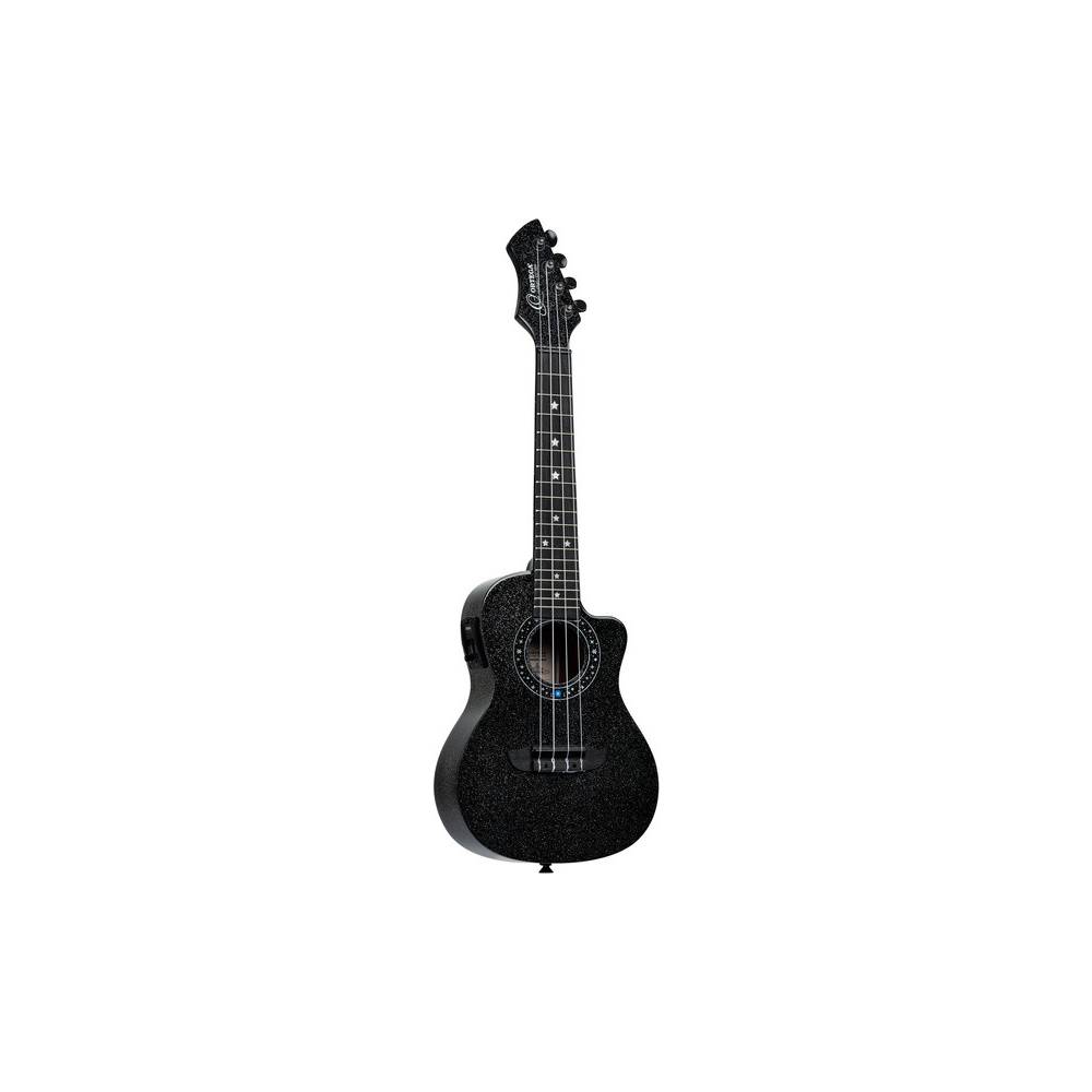 Ortega RUHZ-CE-STAR Horizon Series Concert Ukulele Black Sparkle E/A concert ukelele met gigbag
