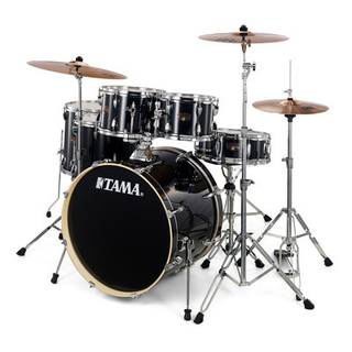 Tama IE62H6W-HBK Imperialstar Hairline Black 6d. drumstel