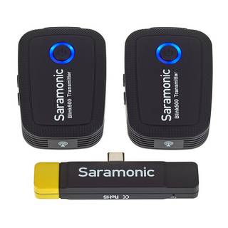 Saramonic Blink500-B6 dubbele draadloze dasspelmicrofoon met USB-C