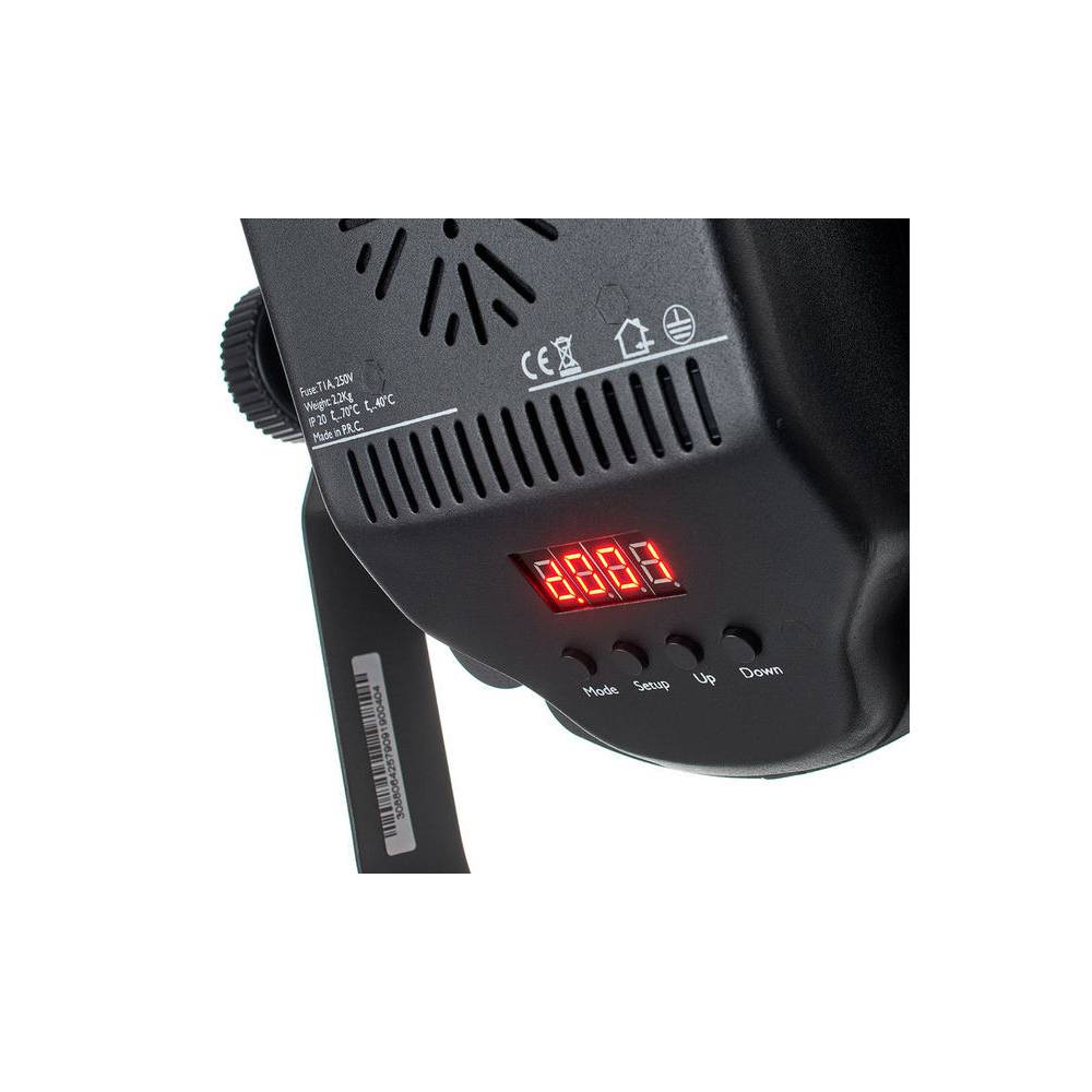 Showtec Compact Par 7 Tri platte RGB LED-par zwart