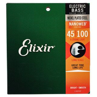 Elixir 14052 Nanoweb 4-String Light Long Scale 45-100