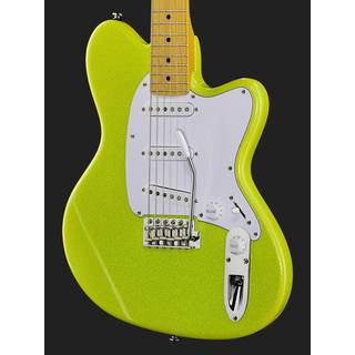 Ibanez YY10-SGS Slime Green Sparkle Yvette Young Signature met Seymour Duncan Five Two elementen