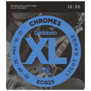 D'Addario ECG25 flatwound snarenset voor elektrische gitaar