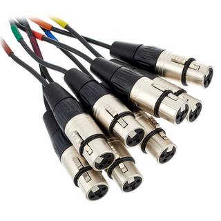 Cordial CML8-0FV5C Intro multikabel 8x XLR female - 8x 6.3mm TRS jack 5m