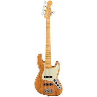 Fender American Professional II Jazz Bass V Roasted Pine MN 5-snarige elektrische basgitaar met koffer