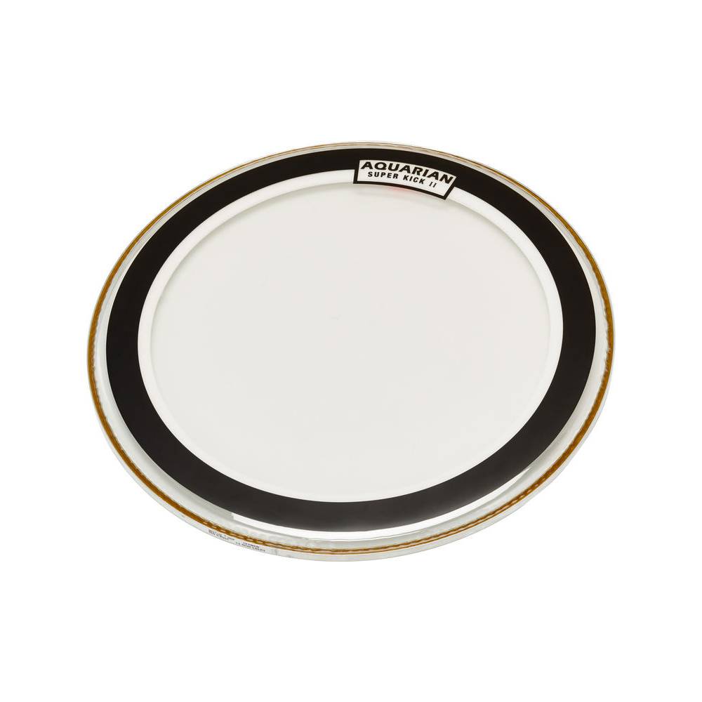 Aquarian 20 inch Super kick II clear bassdrumvel