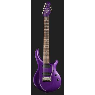 Sterling by Music Man Majesty X 7-string Purple Metallic met tas