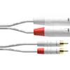 Cordial CFU6MC-SNOW Intro verloopkabel 2x XLR male - 2x RCA male 6m wit