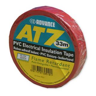 Advance AT7 PVC tape 15mm 33m rood