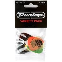 Dunlop PVP112 Acoustic Pick Variety Pack plectrum set 12 stuks