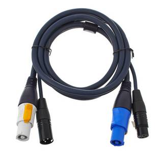 DAP Powercon in/uit & signaal kabel 150cm