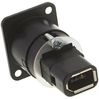 Neutrik NA 1394-6-W-B D-Type Firewire connector (zwart)