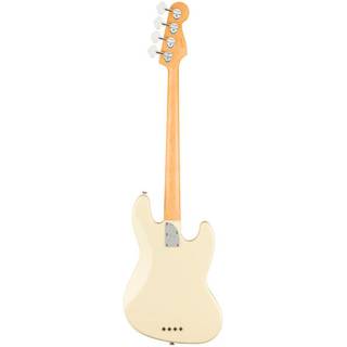 Fender American Professional II Jazz Bass LH Olympic White RW linkshandige elektrische basgitaar met koffer