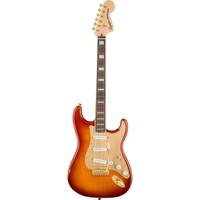 Squier 40th Anniversary Stratocaster Gold Edition IL Sienna Sunburst elektrische gitaar
