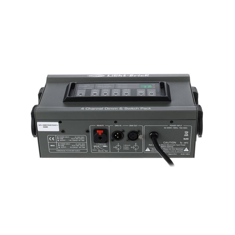 Showtec Lightbrick 4-kanaals DMX dimmerpack