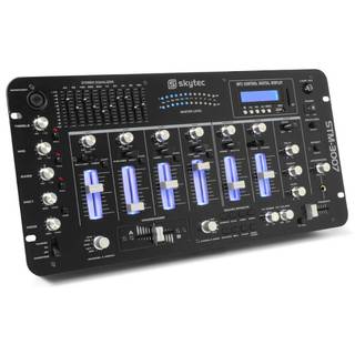 SkyTec STM-3007 19 inch DJ Mixer 6 Kanaals SD/USB/MP3/LED/Bluetooth