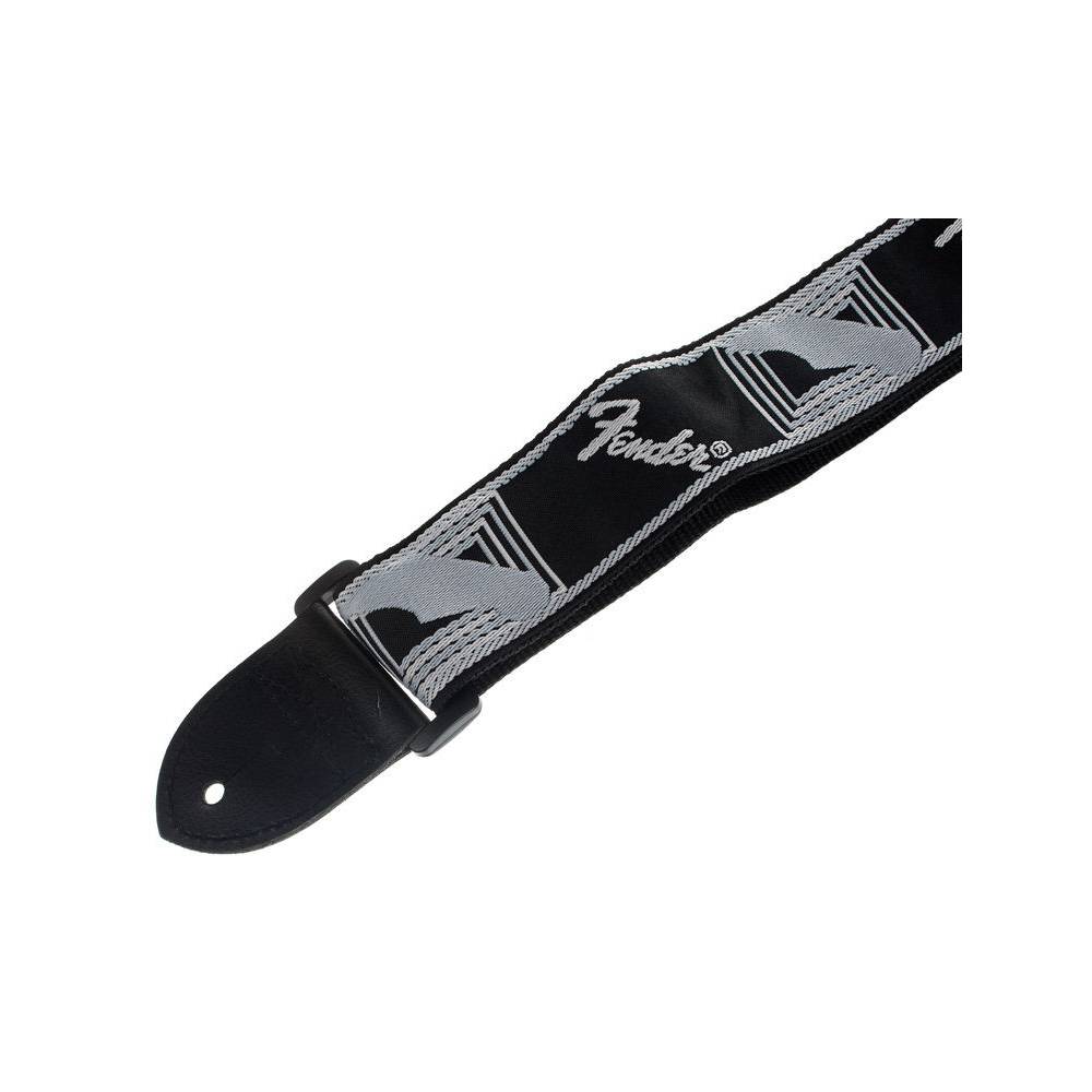 Fender Monogrammed Strap Black Light Grey Dark Grey