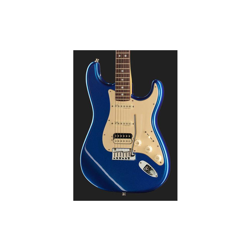 Fender American Ultra Stratocaster HSS Cobra Blue RW met koffer