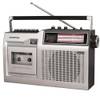Crosley CT200 radio en cassettespeler - zilverkleurig