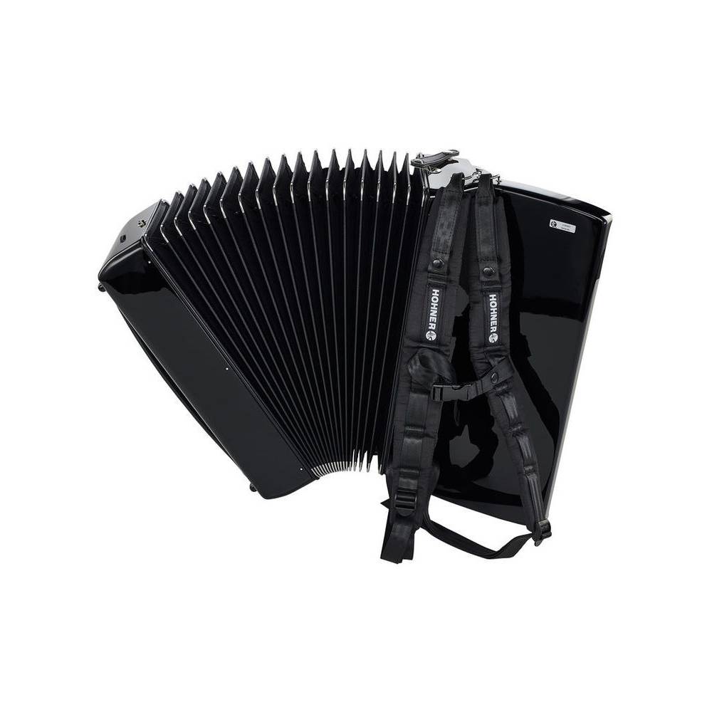 Hohner Bravo III 96 Zwart, Silent Key accordeon