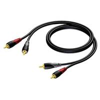 Procab CLA800 2x RCA male - 2x RCA male kabel 15m