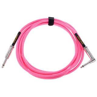 Ernie Ball 6078 Braided Instrument Cable, 3 meter, Neon Pink