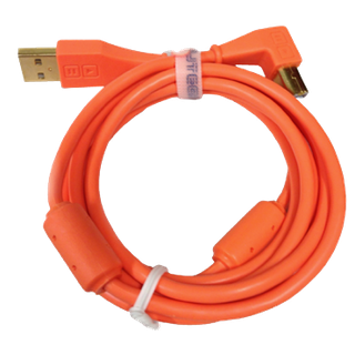 Dj TechTools Chroma Cable angled USB 1.5 m neon orange