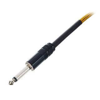 Cordial EI5PP-TWEED-YE Elements instrumentkabel 6.3 TS jack recht 5m tweed geel