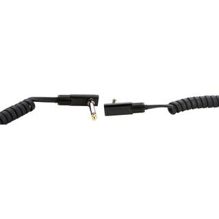 RockBoard Coiled Series Flat Patch Cable zwart 1 m