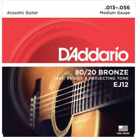 D'Addario EJ12 snarenset voor akoestische western gitaar