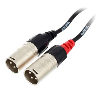 Cordial CFU1.5MC Intro verloopkabel 2x XLR male - 2x RCA male 1.5m