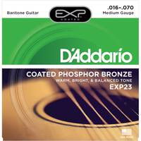D'Addario EXP23 snarenset voor akoestische bariton gitaar