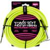 Ernie Ball 6080 Braided Instrument Cable, 3 meter, Neon Yellow