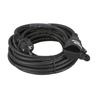 Showtec schuko male - schuko female kabel 3x1.5mm 10 meter