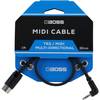Boss BMIDI-1-35 3.5 mm TRS - MIDI-kabel 30cm
