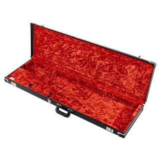 Fender G&G Deluxe Precision Bass Hardshell Case Black/Orange Plush koffer voor Precision bas