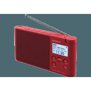 Sony XDR-S41DR draagbare digitale radio (rood)