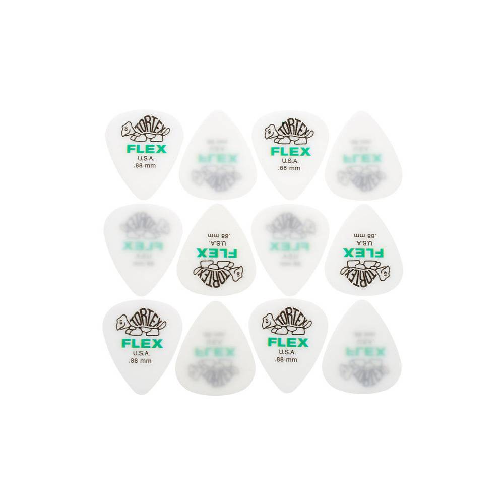 Dunlop Tortex Flex Standard plectrums 0.88 mm (12 stuks)