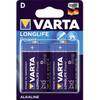 VARTA LongLife Power Alkaline D 2x blister