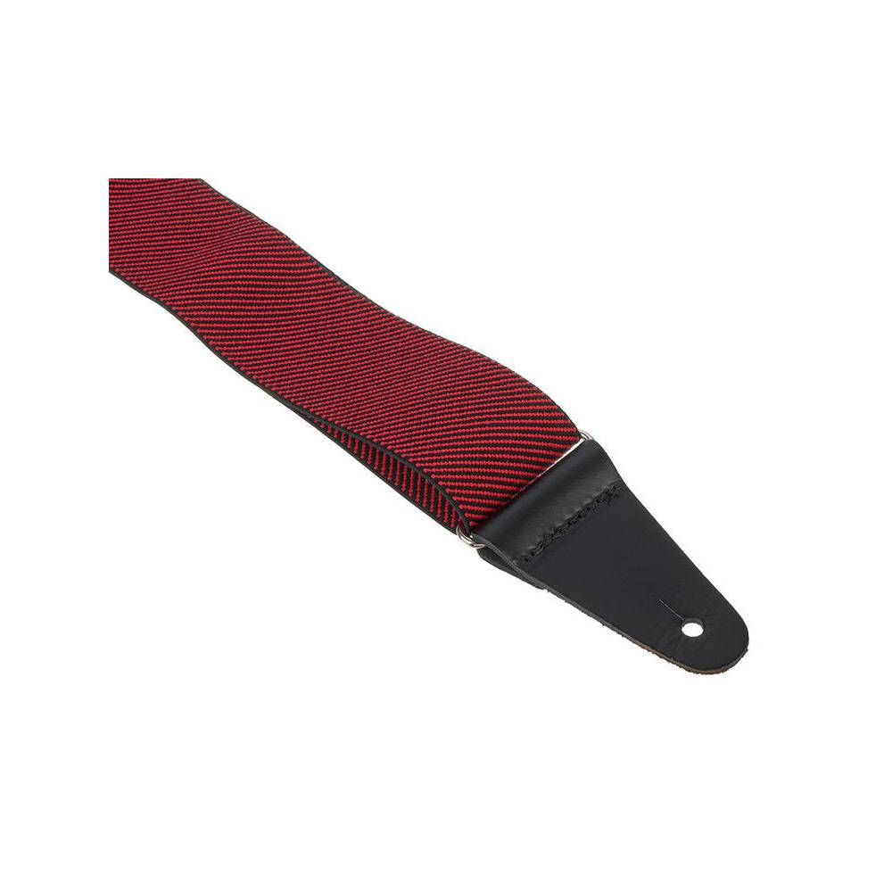 Fender WeighLess Red Tweed elastische gitaarband, rood tweed